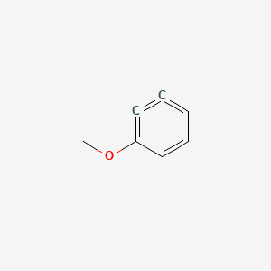 molecular formula C7H6O B1231190 1-Methoxycyclohexa-1,3-dien-5-yne 