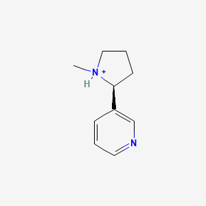 molecular formula C10H15N2+ B1231194 (S)-nicotinium(1+) 