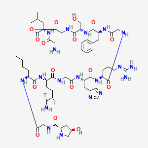 molecular formula C57H91N19O16 B1231195 Collagen I, alpha chain (98-110) CAS No. 97653-85-5