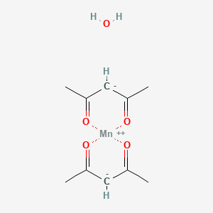 molecular formula C10H16MnO5 B12312000 Manganese(2+);pentane-2,4-dione;hydrate 