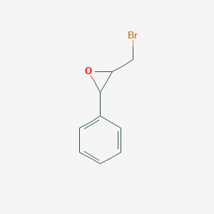 molecular formula C9H9BrO B12312026 2-(Bromomethyl)-3-phenyloxirane CAS No. 60633-79-6
