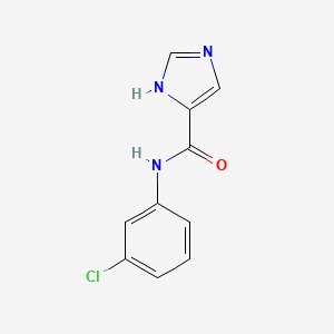 molecular formula C10H8ClN3O B1231208 N-(3-chlorophenyl)-1H-imidazole-5-carboxamide 