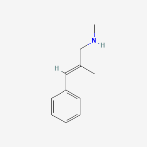 molecular formula C11H15N B12312091 Methyl(2-methyl-3-phenylprop-2-en-1-yl)amine, trans 