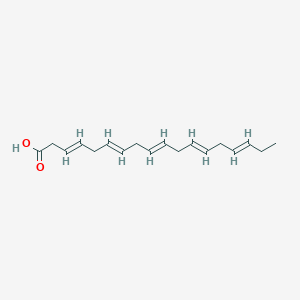 molecular formula C18H26O2 B1231212 3,6,9,12,15-Octadecapentaenoic acid 