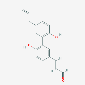 molecular formula C18H16O3 B1231216 Magnaldehyde B CAS No. 92829-72-6