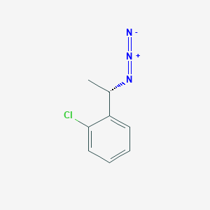 molecular formula C8H8ClN3 B12312243 1-[(1S)-1-azidoethyl]-2-chlorobenzene 