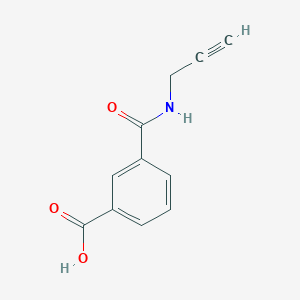molecular formula C11H9NO3 B12312314 3-[(Prop-2-yn-1-yl)carbamoyl]benzoic acid 