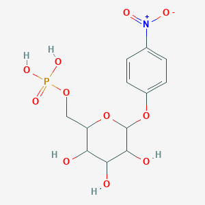 molecular formula C12H16NO11P B12312569 4-Nitrophenyl b-D-glucopyranoside-6-phosphate 