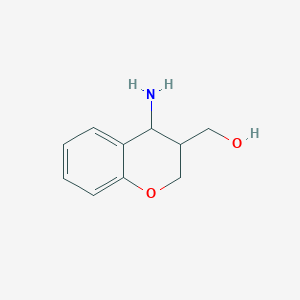 molecular formula C10H13NO2 B12312604 rac-[(3R,4R)-4-amino-3,4-dihydro-2H-1-benzopyran-3-yl]methanol, cis 