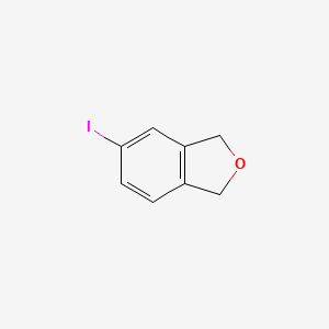 molecular formula C8H7IO B12312625 5-Iodo-1,3-dihydro-2-benzofuran 