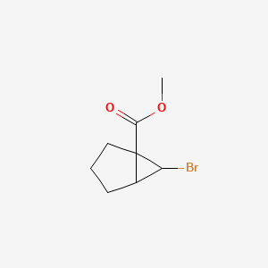 molecular formula C8H11BrO2 B12312778 Methyl 6-bromobicyclo[3.1.0]hexane-1-carboxylate 