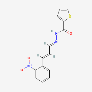 N'-(3-(2-Nitrophenyl)-2-propenylidene)-2-thiophenecarbohydrazide