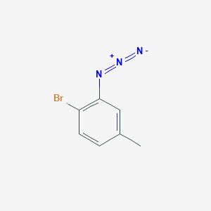 molecular formula C7H6BrN3 B12312904 2-Azido-1-bromo-4-methylbenzene 