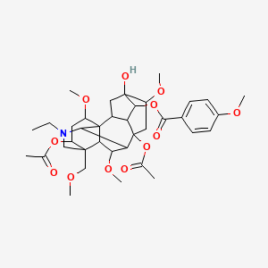 molecular formula C37H51NO12 B12312912 3-Acetylyunaconitine 