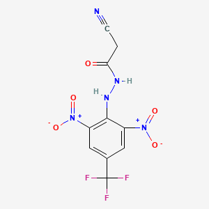2-cyano-N'-[2,6-dinitro-4-(trifluoromethyl)phenyl]acetohydrazide