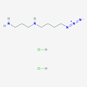 molecular formula C7H19Cl2N5 B12313026 (3-Aminopropyl)(4-azidobutyl)amine dihydrochloride 