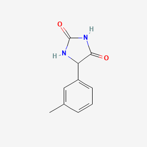 molecular formula C10H10N2O2 B12313057 5-(3-Methylphenyl)imidazolidine-2,4-dione CAS No. 187978-79-6