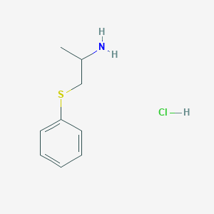 molecular formula C9H14ClNS B12313073 1-(Phenylthio)propan-2-amine hydrochloride 