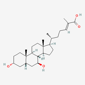 3alpha,7beta-Dihydroxy-5beta-cholest-24-en-26-oic acid