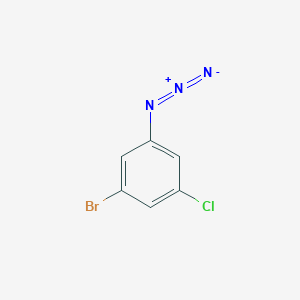 molecular formula C6H3BrClN3 B12313120 1-Azido-3-bromo-5-chlorobenzene 