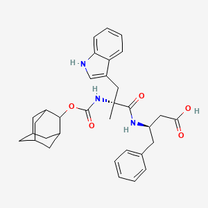 (R)-3-[(R)-2-(2-Adamantyloxycarbonylamino)-3-(1H-indol-3-yl)-2-methylpropanoylamino]-4-phenylbutyric acid