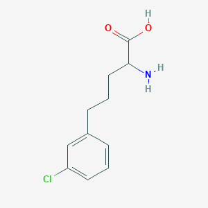 molecular formula C11H14ClNO2 B12313164 (S)-2-Amino-5-(3-chlorophenyl)pentanoic acid 
