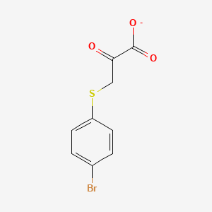 molecular formula C9H6BrO3S- B1231336 (4-Bromophenylsulfanyl)pyruvate 