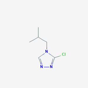 molecular formula C6H10ClN3 B12313411 3-Chloro-4-isobutyl-4H-1,2,4-triazole 