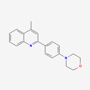 4-[4-(4-Methyl-2-quinolinyl)phenyl]morpholine