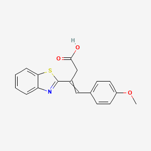 3-(1,3-Benzothiazol-2-yl)-4-(4-methoxyphenyl)but-3-enoic acid