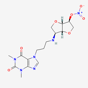 molecular formula C16H22N6O7 B1231363 Teopranitol CAS No. 81792-35-0