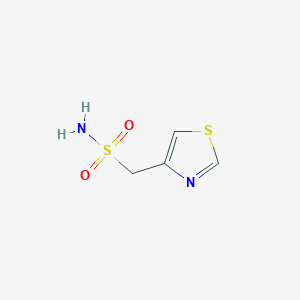 molecular formula C4H6N2O2S2 B12313781 1,3-Thiazol-4-ylmethanesulfonamide 