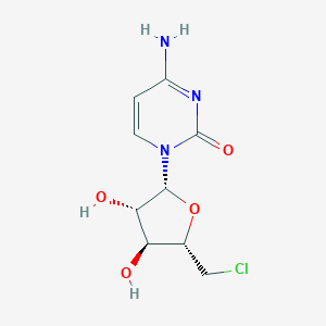 molecular formula C9H12ClN3O4 B123138 5'-Chloro-5'-deoxyarabinosylcytosine CAS No. 32659-31-7