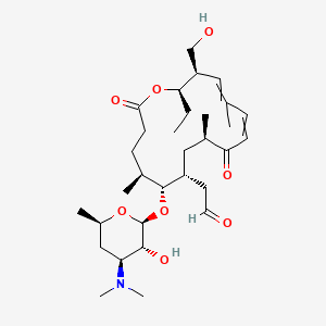 2-[(5S,6R,7R,9R,15R,16R)-6-[(2S,3R,4S,6R)-4-(dimethylamino)-3-hydroxy-6-methyloxan-2-yl]oxy-16-ethyl-15-(hydroxymethyl)-5,9,13-trimethyl-2,10-dioxo-1-oxacyclohexadeca-11,13-dien-7-yl]acetaldehyde