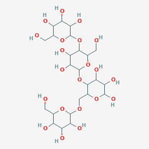 molecular formula C24H42O21 B12314250 a-D-Galactosyl-mannotriose 
