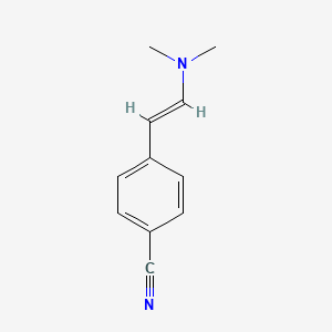 molecular formula C11H12N2 B12314407 4-[2-(Dimethylamino)ethenyl]benzonitrile 