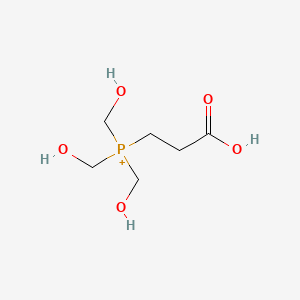 3-[Tris(hydroxymethyl)phosphonio]propanoic acid anion