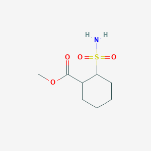 molecular formula C8H15NO4S B12314448 Methyl 2-sulfamoylcyclohexane-1-carboxylate 