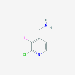 molecular formula C6H6ClIN2 B12314481 (2-Chloro-3-iodopyridin-4-yl)methanamine 
