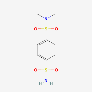 molecular formula C8H12N2O4S2 B12314519 N1,N1-dimethylbenzene-1,4-disulfonamide 