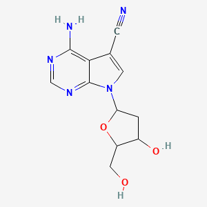 molecular formula C12H13N5O3 B12314528 7-Cyano-7-deaza-2'-deoxyadenosine 