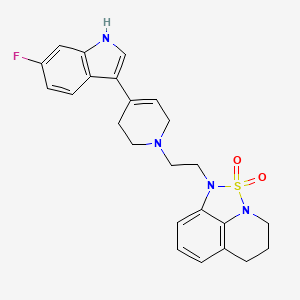molecular formula C24H25FN4O2S B1231454 LY 367265 CAS No. 210751-39-6