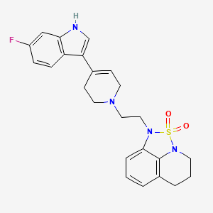 molecular formula C24H25FN4O2S B1231454 Unii-SS58uxz8ZU CAS No. 210751-39-6
