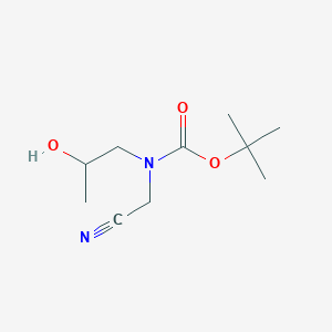 molecular formula C10H18N2O3 B12314542 tert-Butyl N-(cyanomethyl)-N-(2-hydroxypropyl)carbamate 