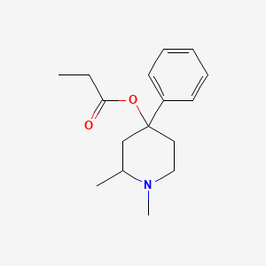 molecular formula C16H23NO2 B1231455 (1,2-Dimethyl-4-phenylpiperidin-4-yl) propanoate 