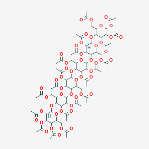 molecular formula C76H102O51 B12314582 Maltohexaose eicosaacetate 