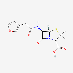 molecular formula C14H16N2O5S B1231468 3-Furylmethylpenicillin CAS No. 35987-91-8