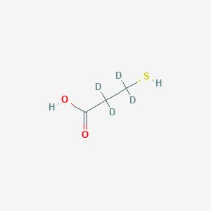 molecular formula C3H6O2S B12314728 3-Mercaptopropionic acid-d4 
