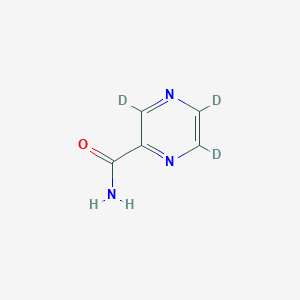 molecular formula C5H5N3O B12314745 Pyrazinamide-d3 