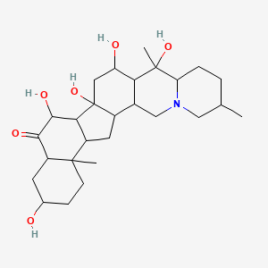 molecular formula C27H43NO6 B1231481 Pingpeimine C 